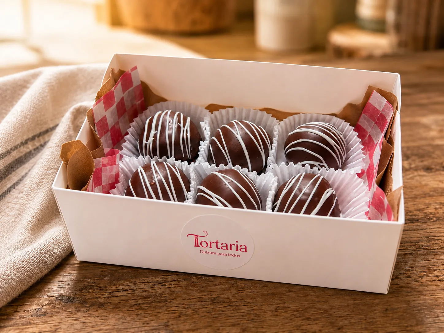 Box trufas de Chocolate 6 und — Amor y Amistad