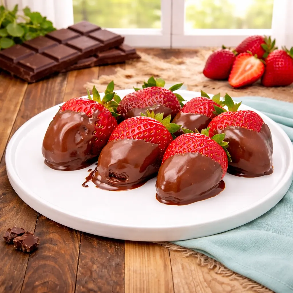 Fresas Bañadas en Chocolate